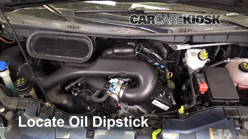 2017 Ford Transit-150 XLT 3.7L V6 FlexFuel Oil Check Oil Level